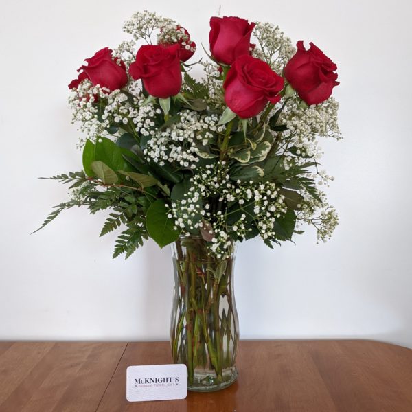 1 Dozen Red Roses (choose length)