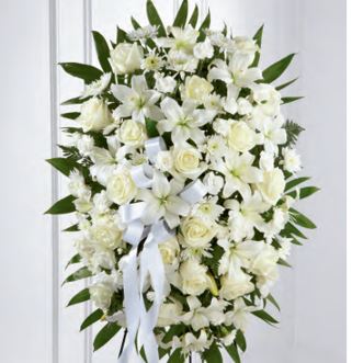 White Rememberance - Standing Spray (S4-C)